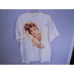 Linda Davis SIGNED Concert Tour Mens T Shirt Vintage Some Things Aren't Meant Be